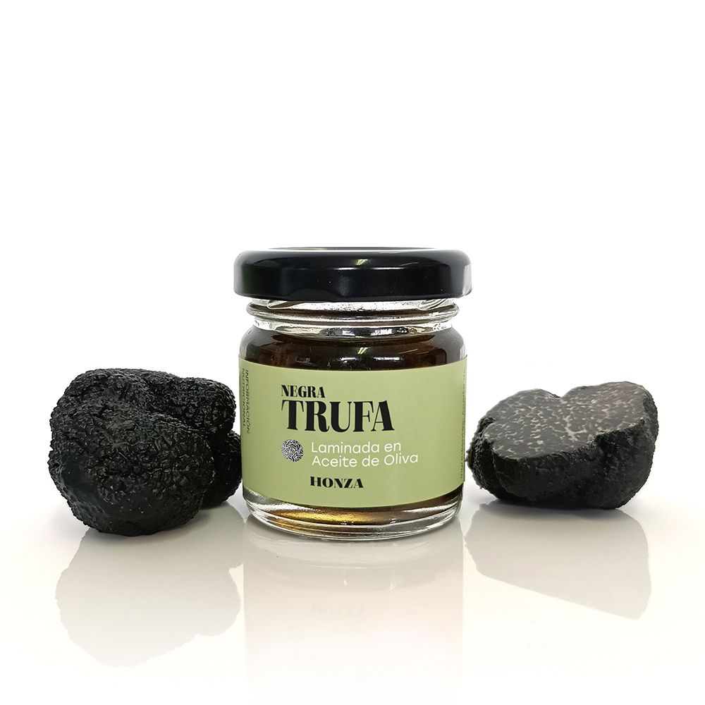 Trufa negra laminada en aceite de oliva